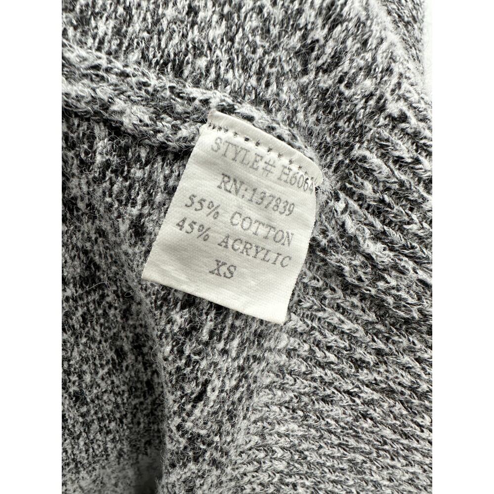 Dreamers Speckled Grey Long Sleeve Knit Cardigan Sweater Women's Size X-Small XS - Picture 6 of 8
